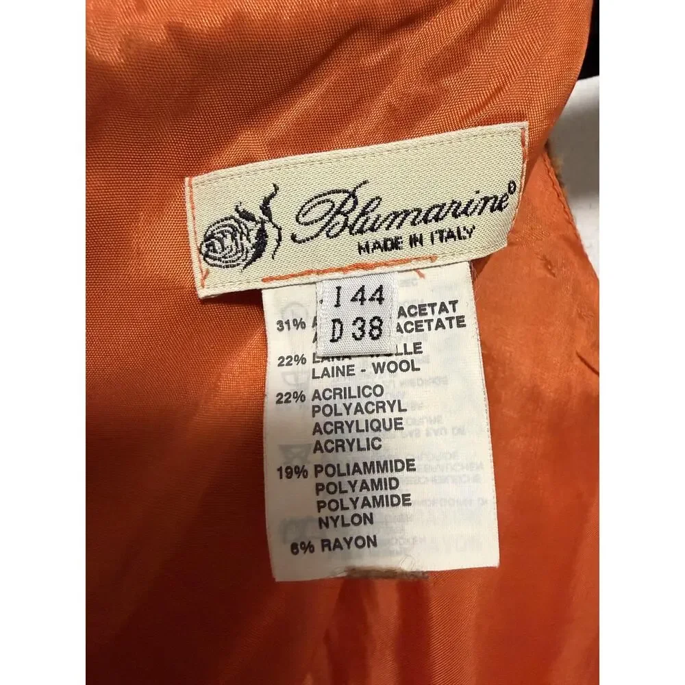 Blumarine Dress Womens IT 44 US 8 Brown Wool Blend Boucle Shift Made in Italy - Picture 2 of 14